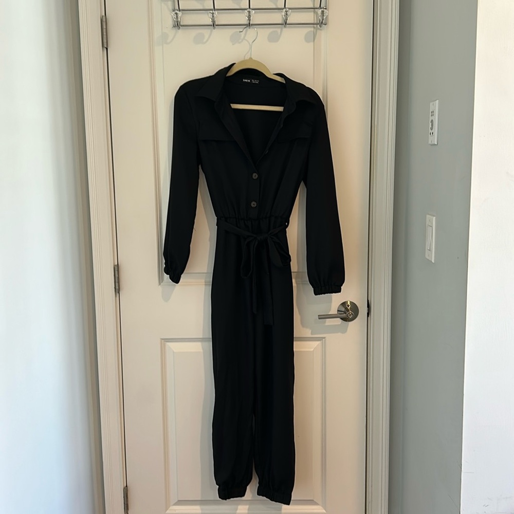 Black Long Sleeve Jumpsuit